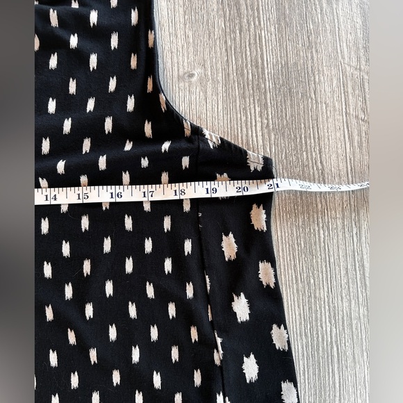 J. Jill Wearever Collection A Line Black & White Print Sleeveless Dress Sz Large - Picture 10 of 12